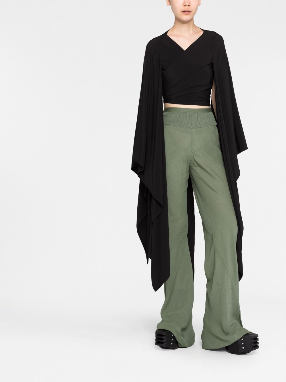 Bias elongated track pants - 2