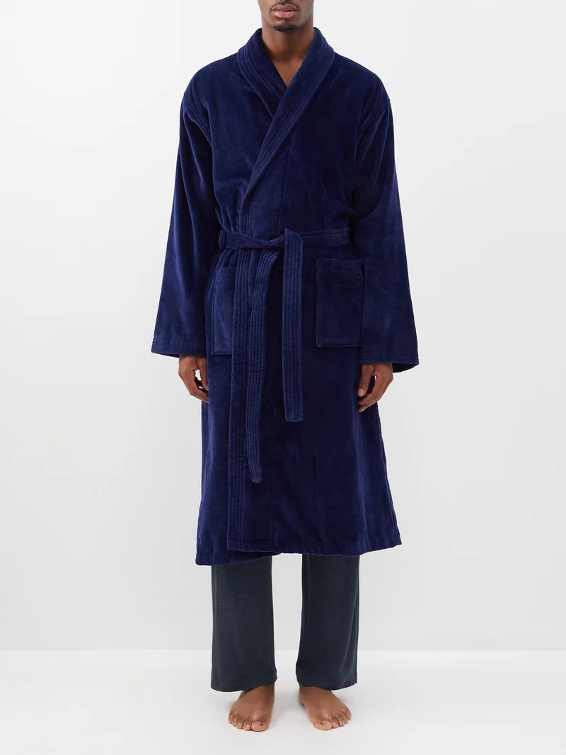 Triton cotton-velour bathrobe - 1