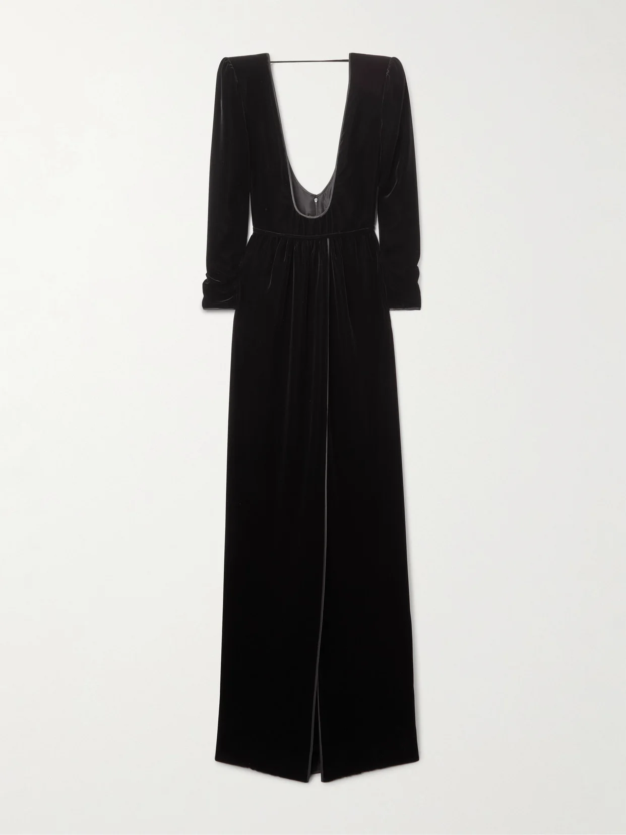 Open-back Velvet Gown - 1