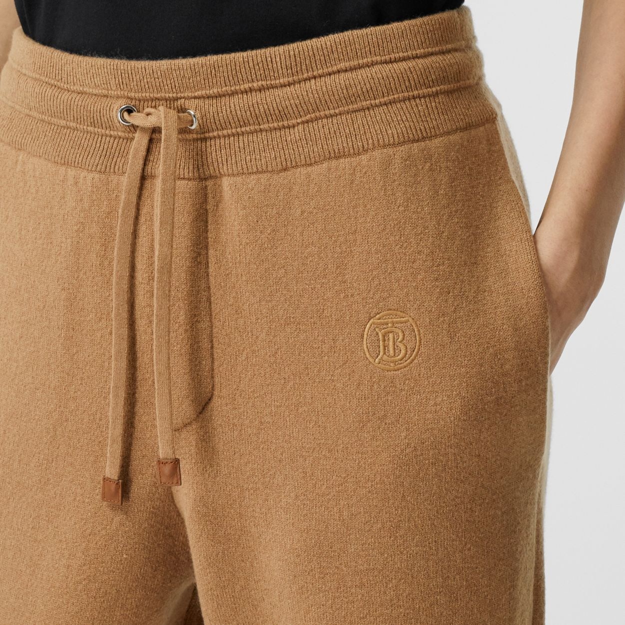 Monogram Motif Cashmere Blend Jogging Pants - 3