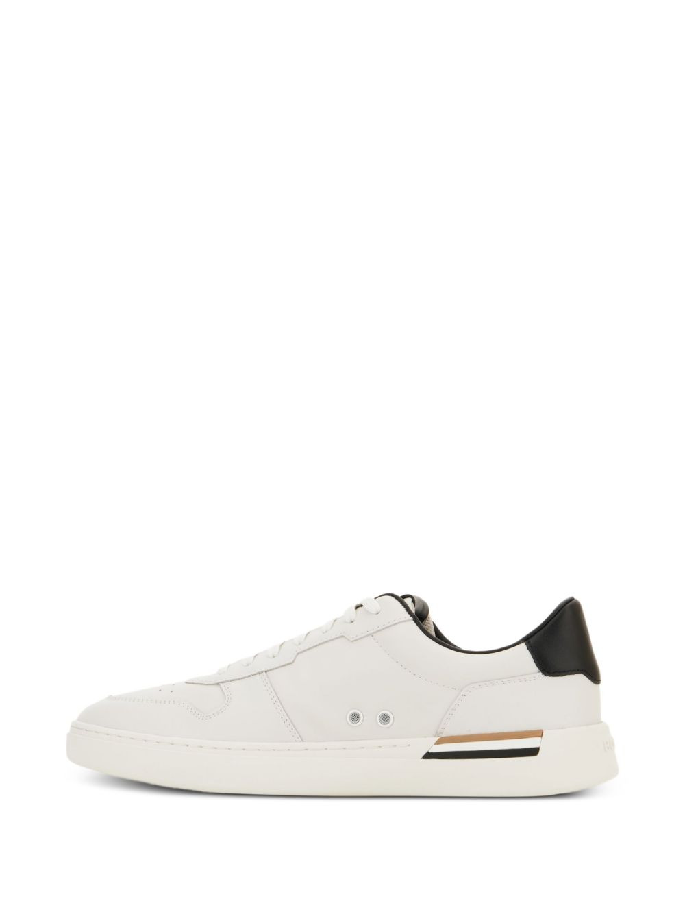 Clint leather panelled sneakers - 3