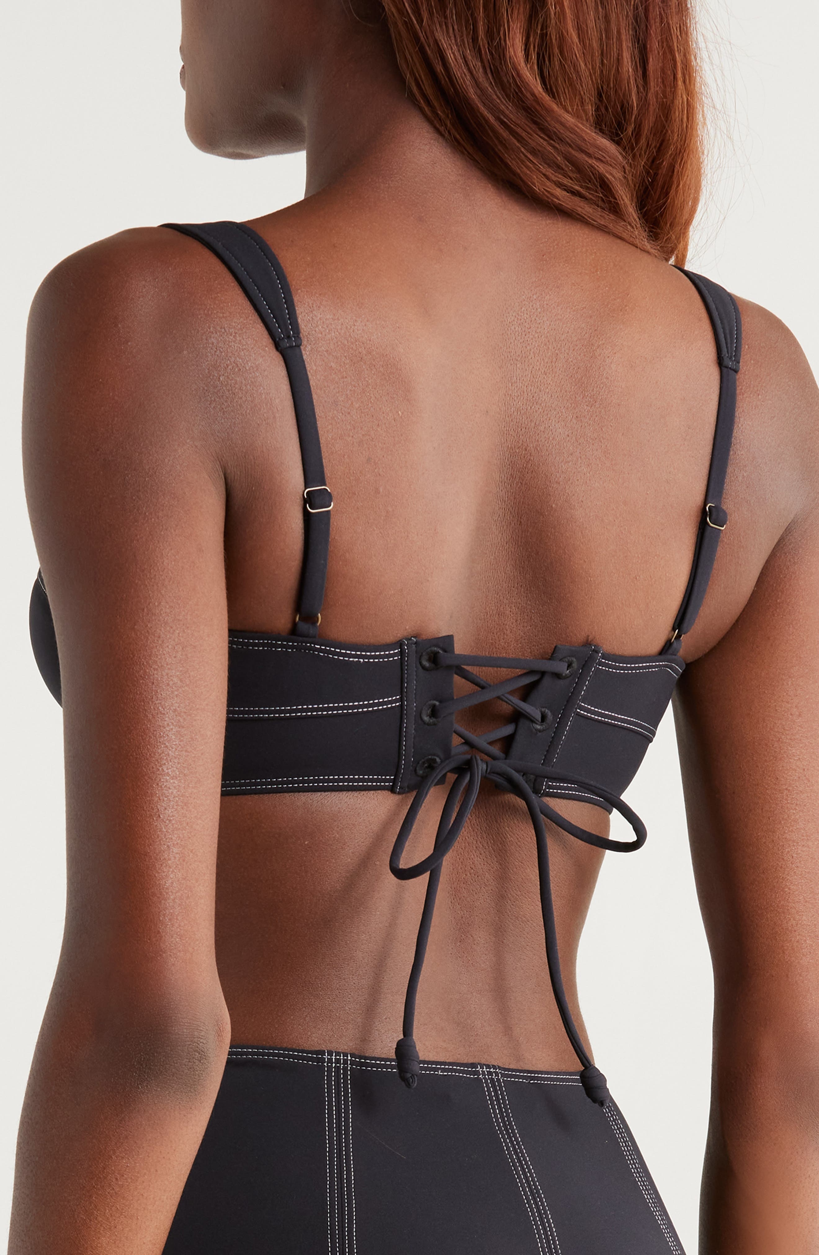 Ulla Johnson Ravello Underwire Bikini Top in Noir at Nordstrom - 2