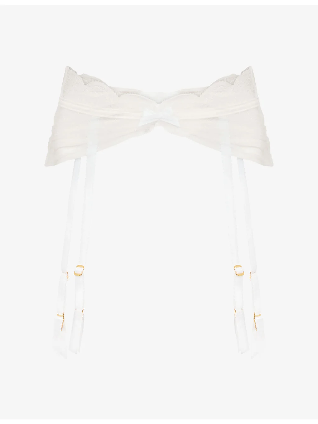 Halley Satin And Lace Suspender - 1