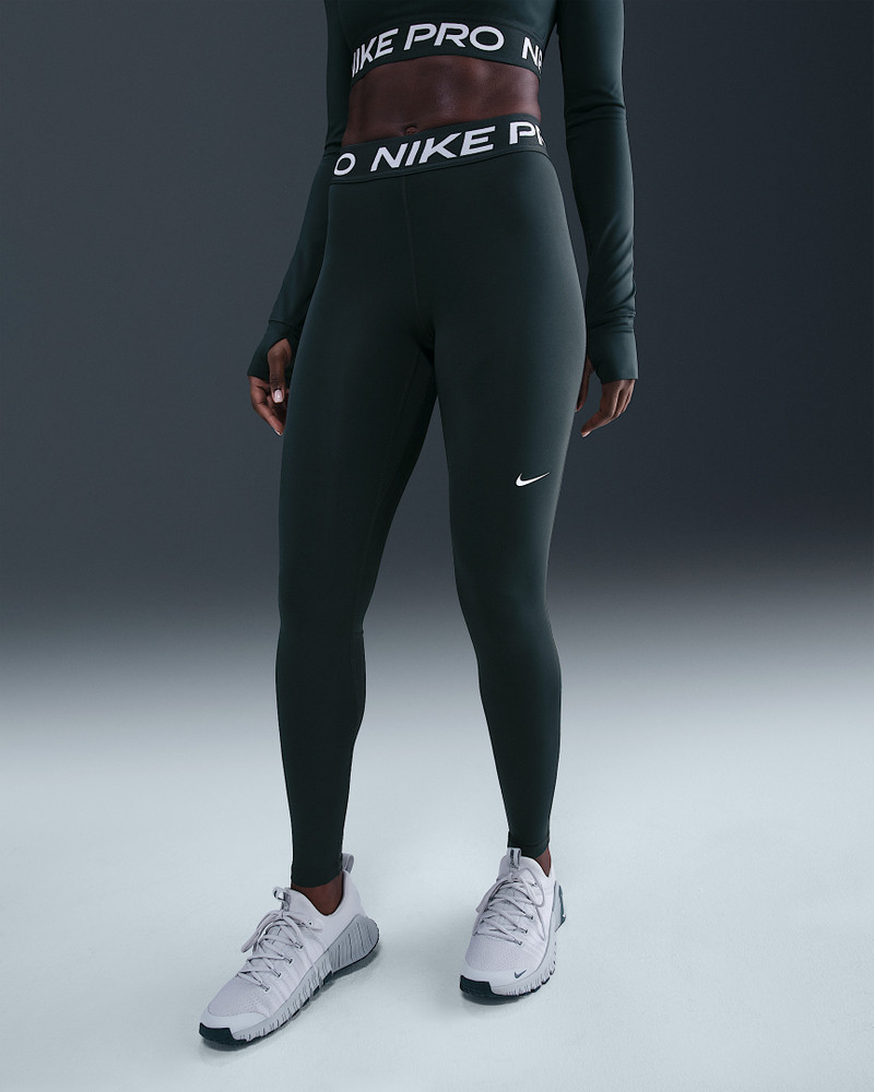 Nike Nike Pro Women's Mid-Rise Mesh-Paneled Leggings outlook