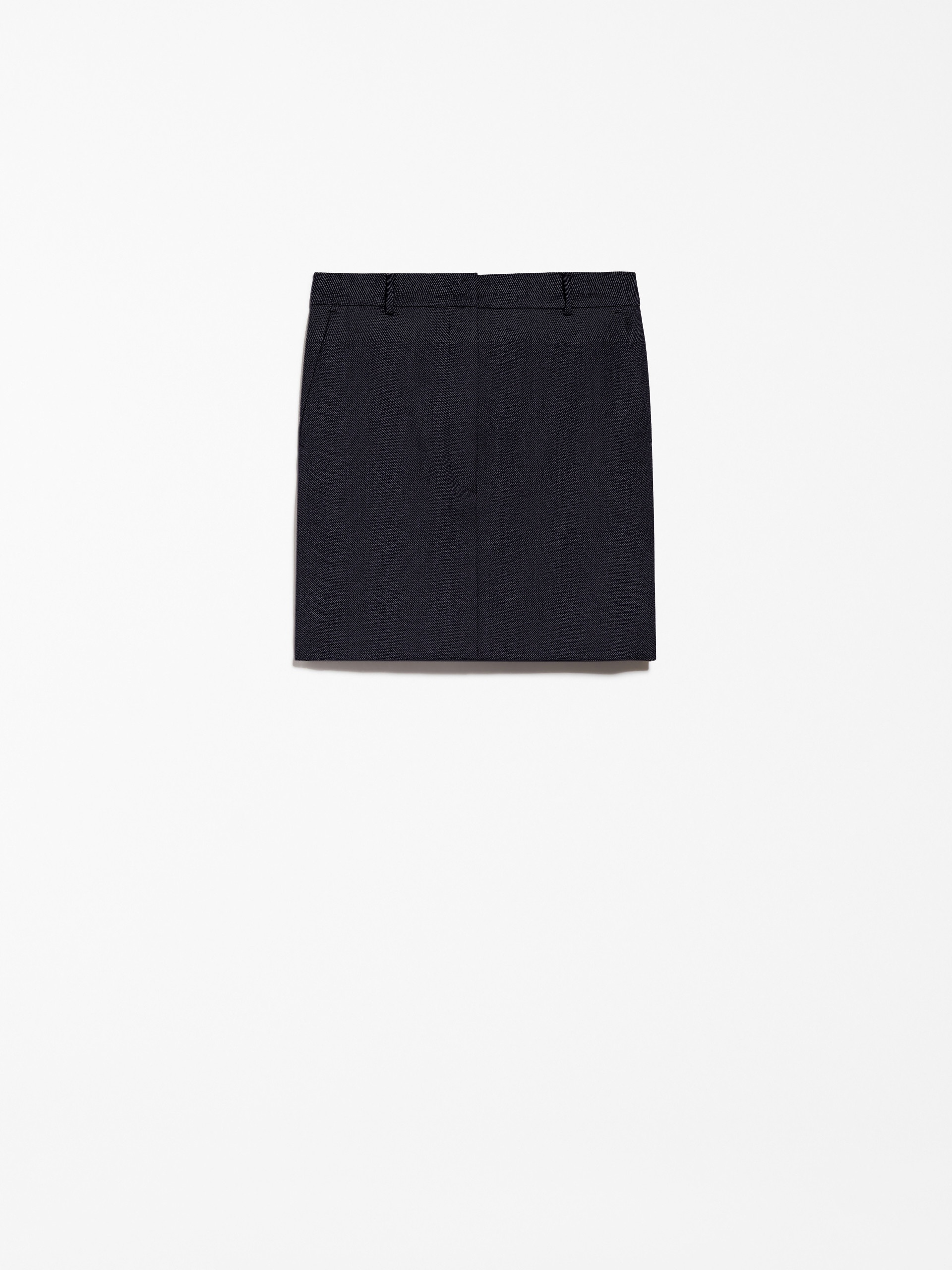 LUCIANA Short jaspé wool skirt - 1