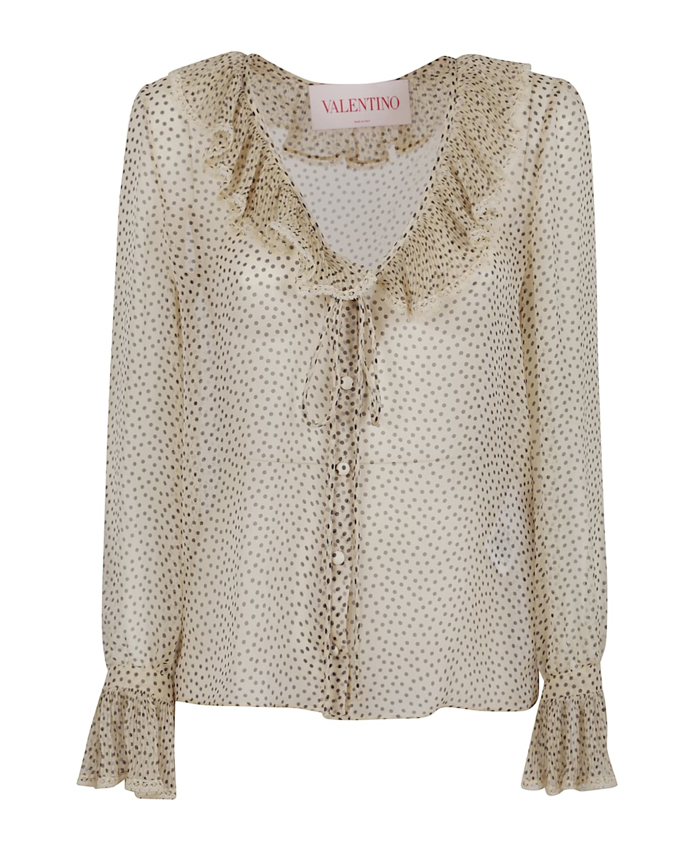 Shirt | Pattern | Chiffon Micro Pois Plusdepois - 1