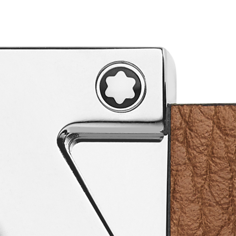 Grainy caramel 35mm leather belt 4