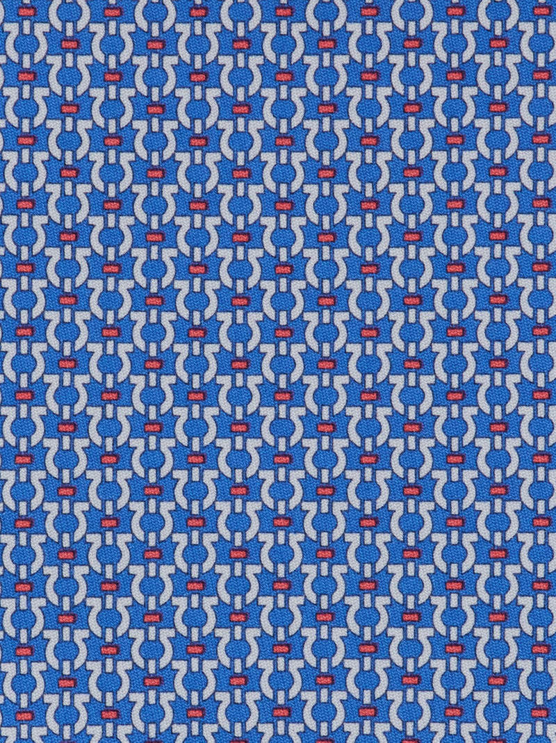 FERRAGAMO Gancini print silk tie outlook