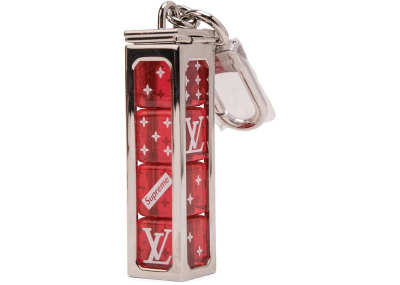 Louis Vuitton Louis Vuitton x Supreme Dice Key Chain Red outlook