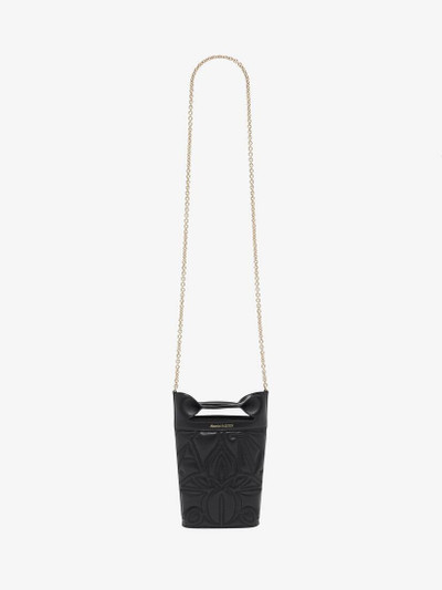 Alexander McQueen Women's The Bow Mini With Chain in Black outlook