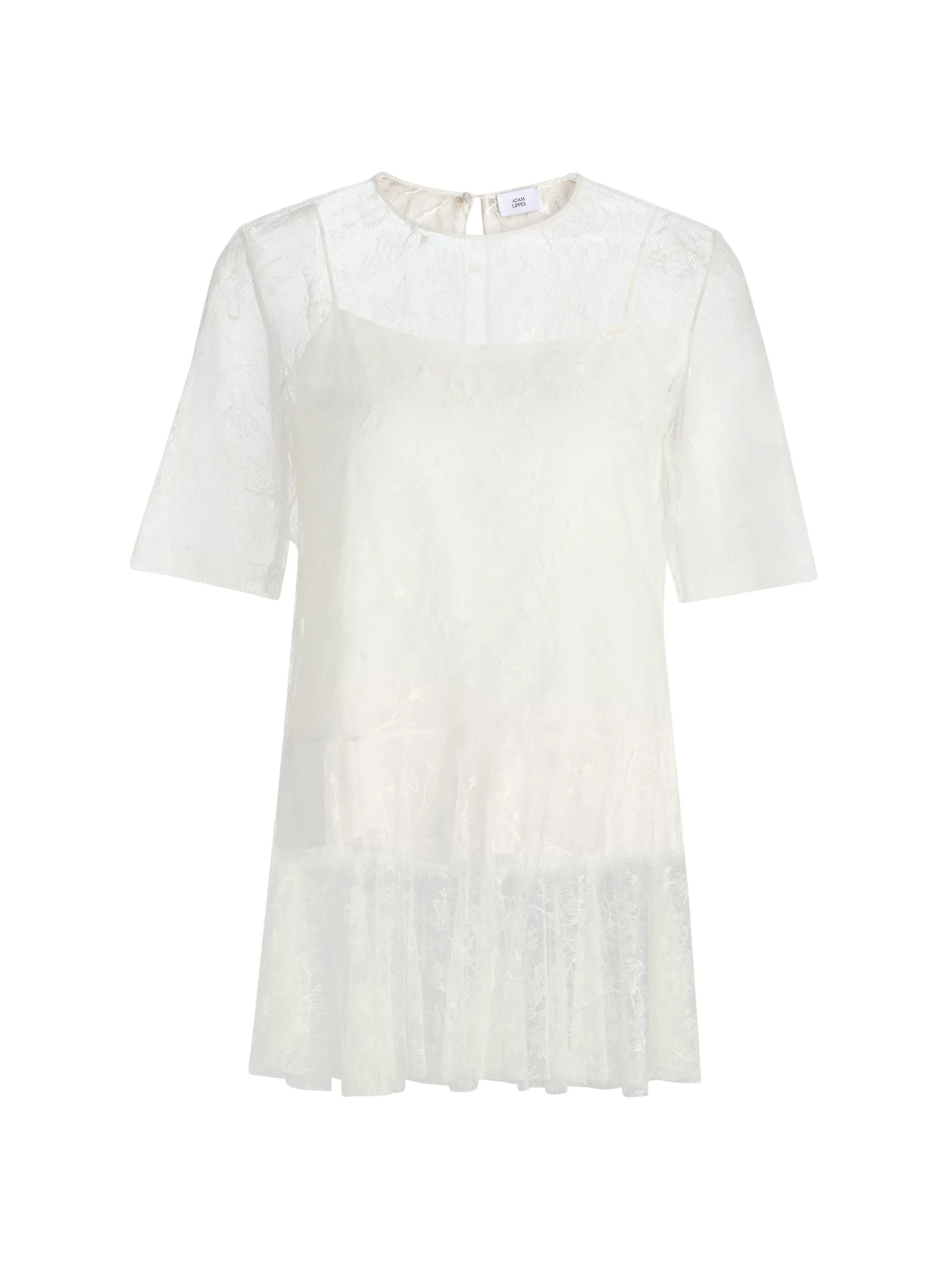 Women's Dido Chantilly Lace Top - White - 1