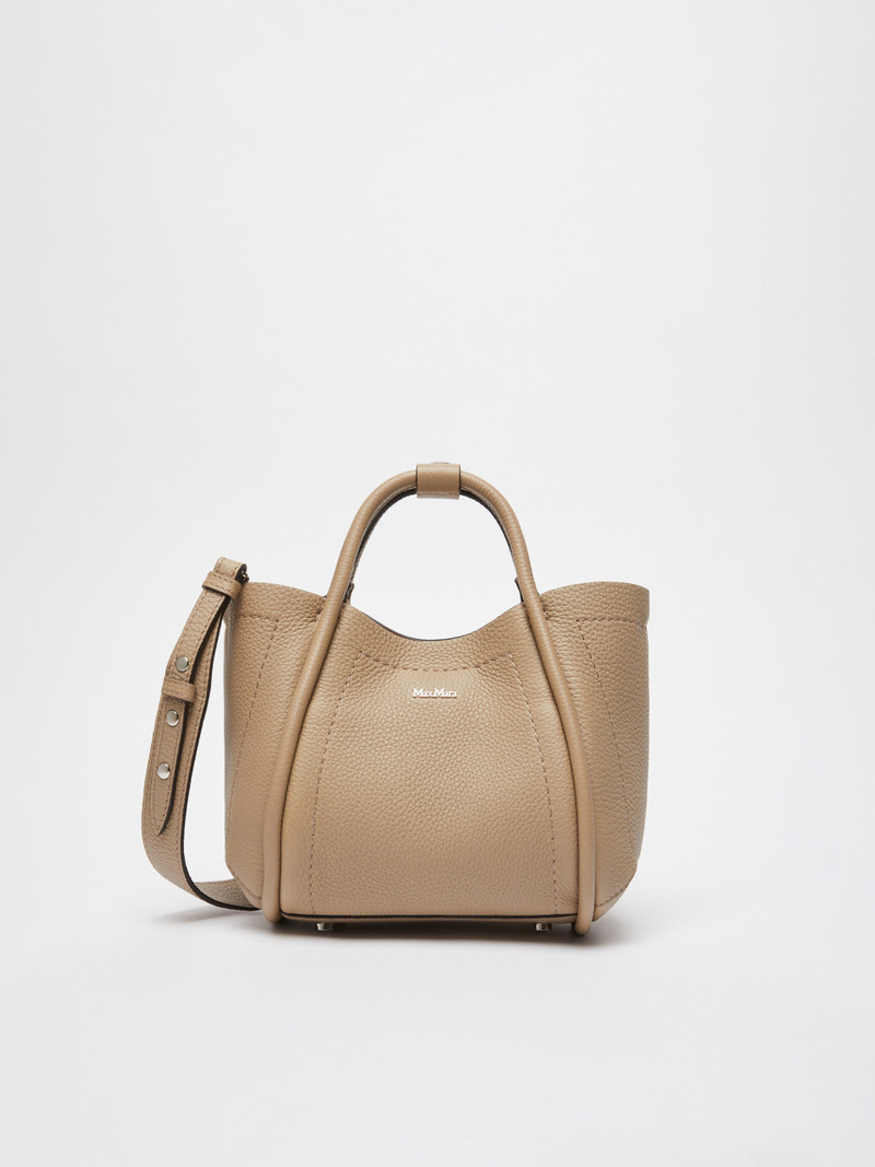 DRUMMEDMARINEXS Extra-small leather Marine bag with deerskin print 1