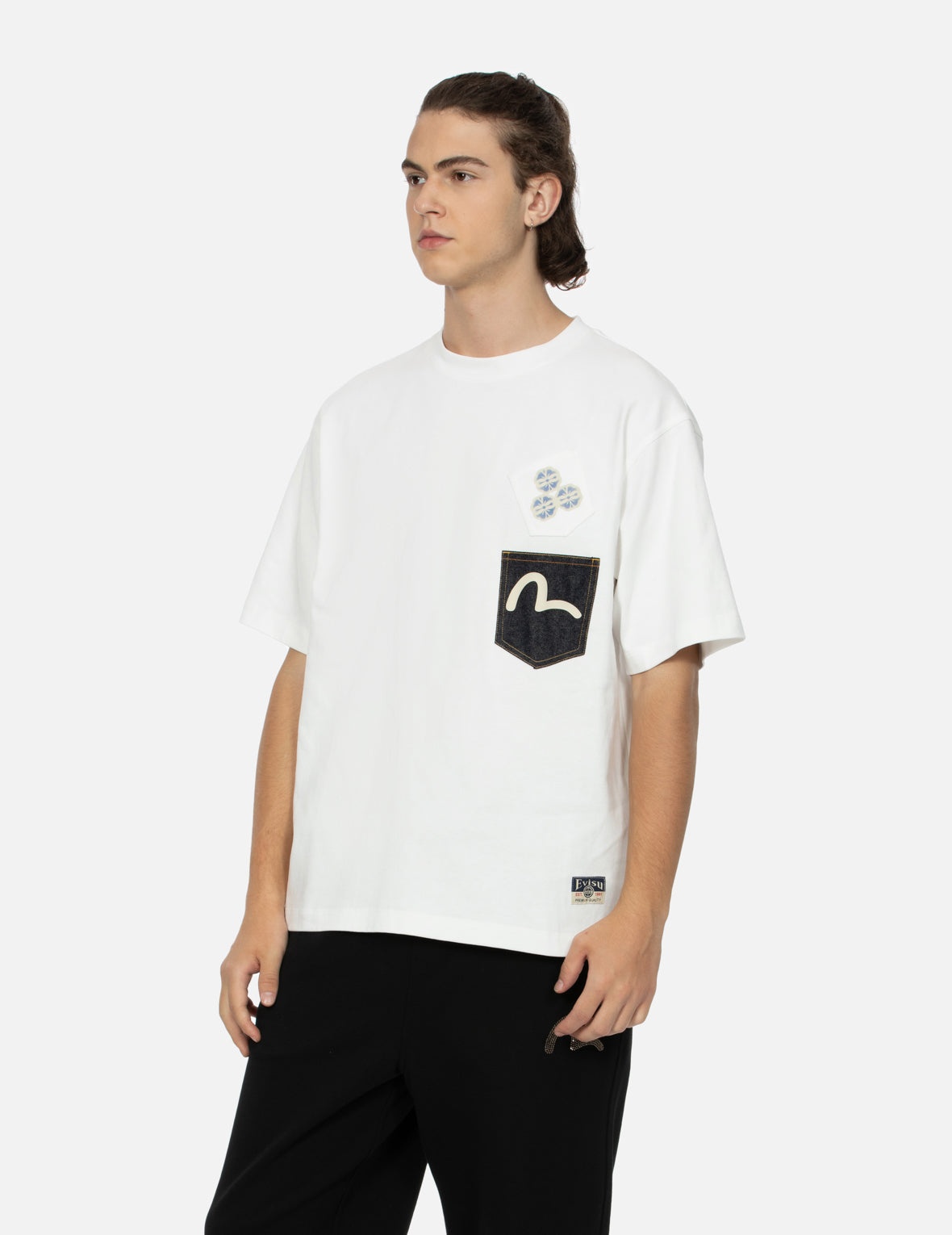 Multi-print and Multi-pocket Relax Fit T-Shirt - 4