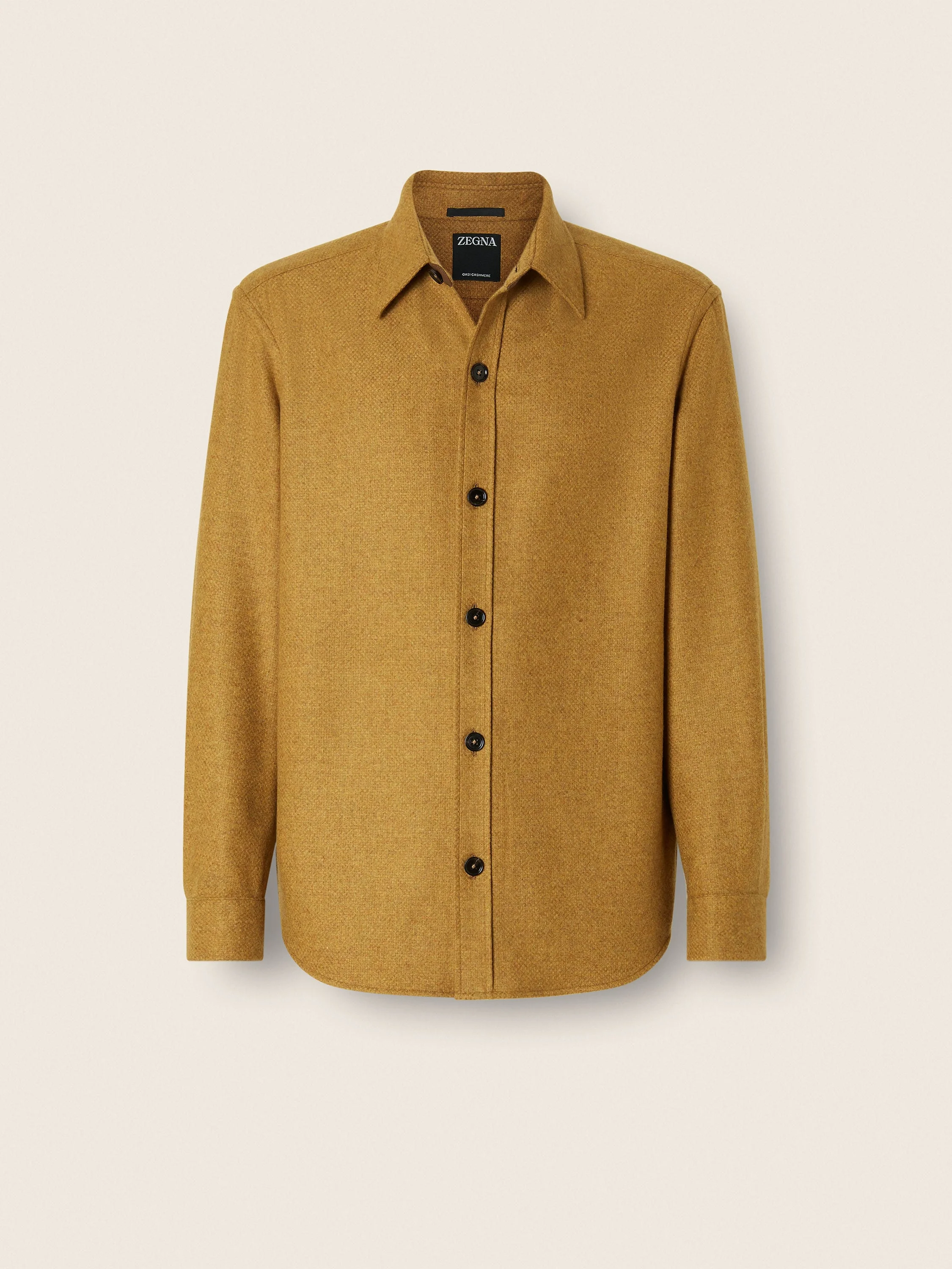 YELLOW MULTIMÉLANGE OASI CASHMERE OVERSHIRT - 1