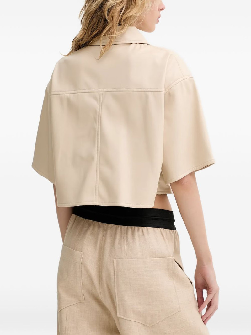 pocket-detail cropped shirt 3