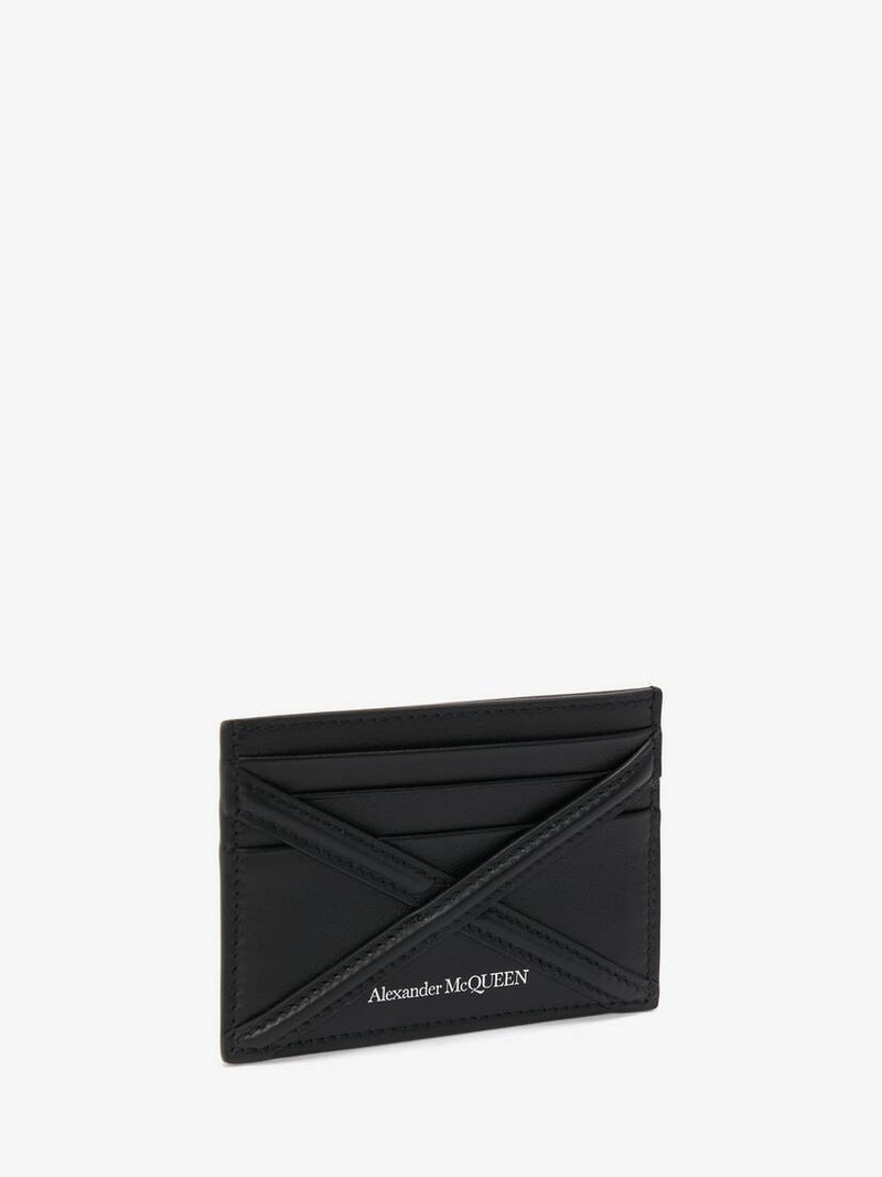 Alexander McQueen Men's The Harness Card Holder in Black outlook