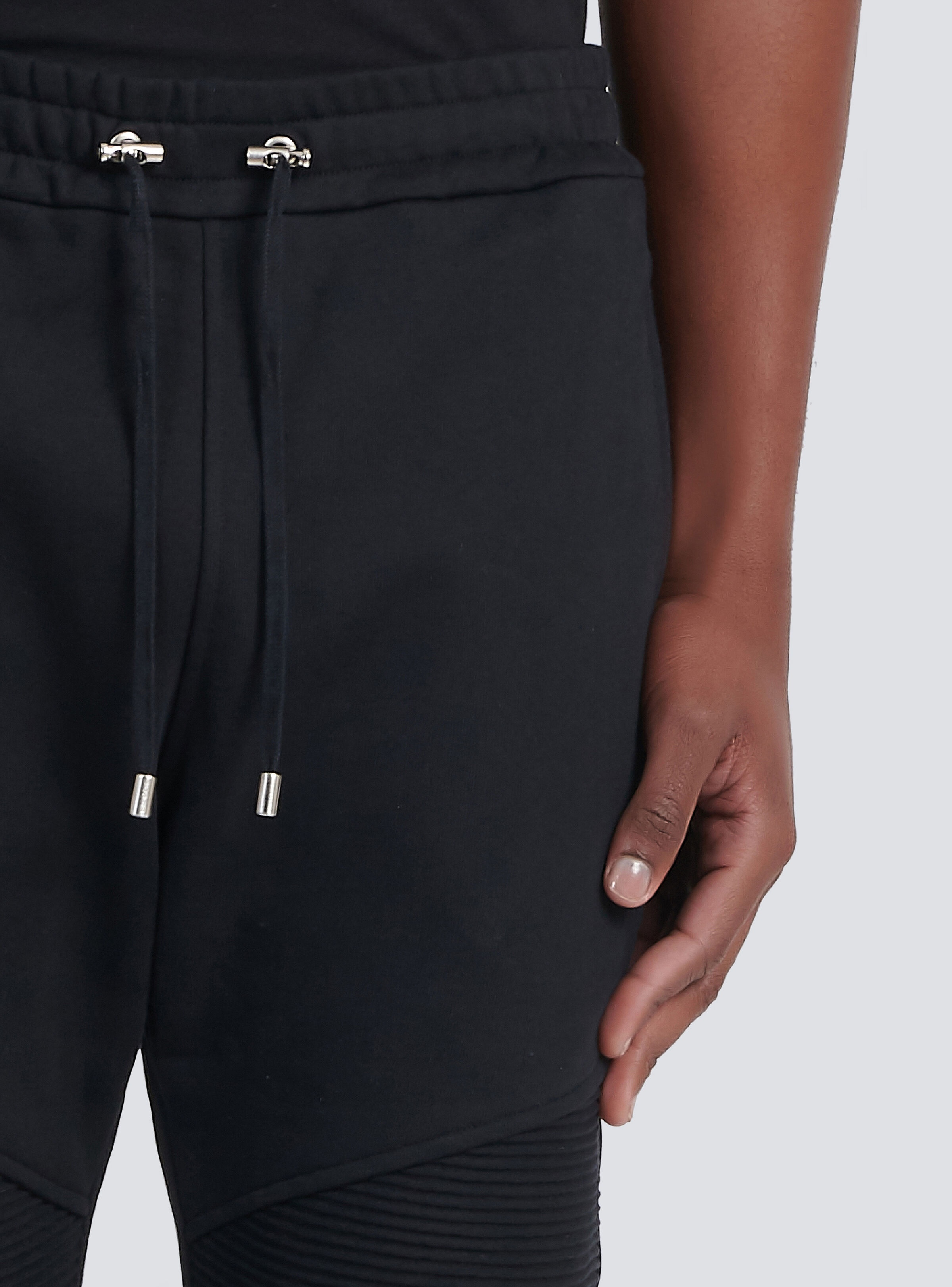 Cotton sweatpants with Balmain Paris logo - 8