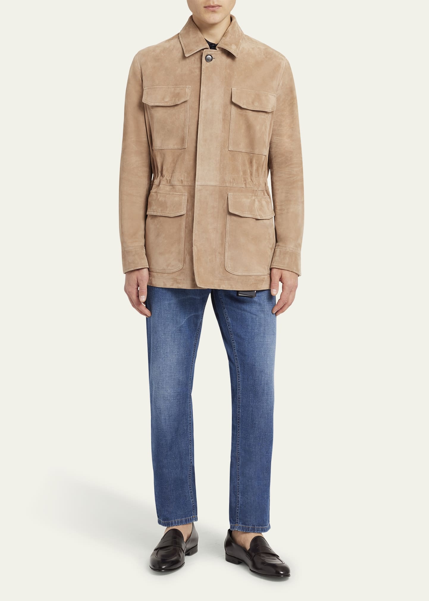 Men's Suede Field Jacket - 2