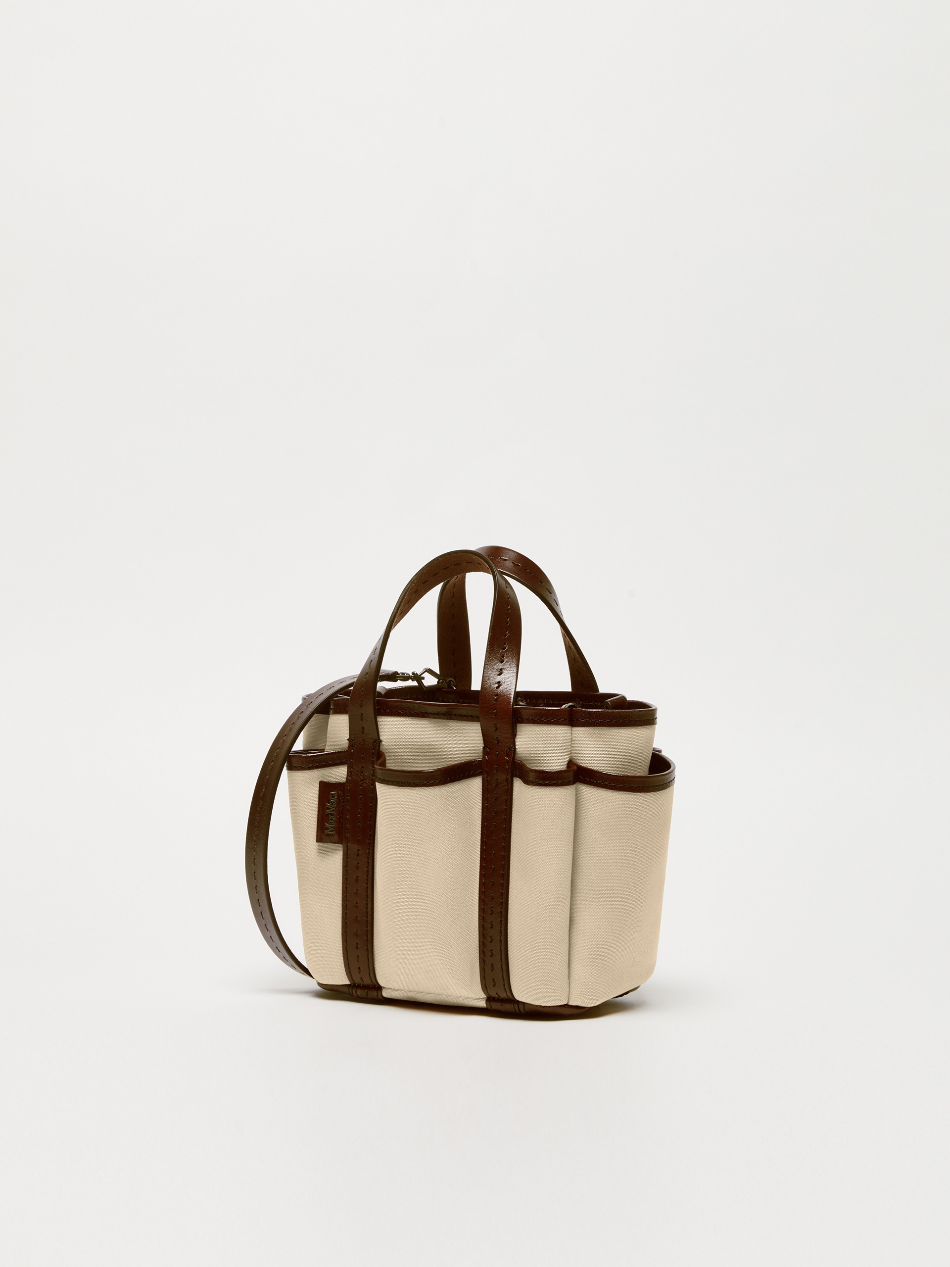 GARDENCABASXS Canvas and leather Giardiniera Mini tote bag - 2