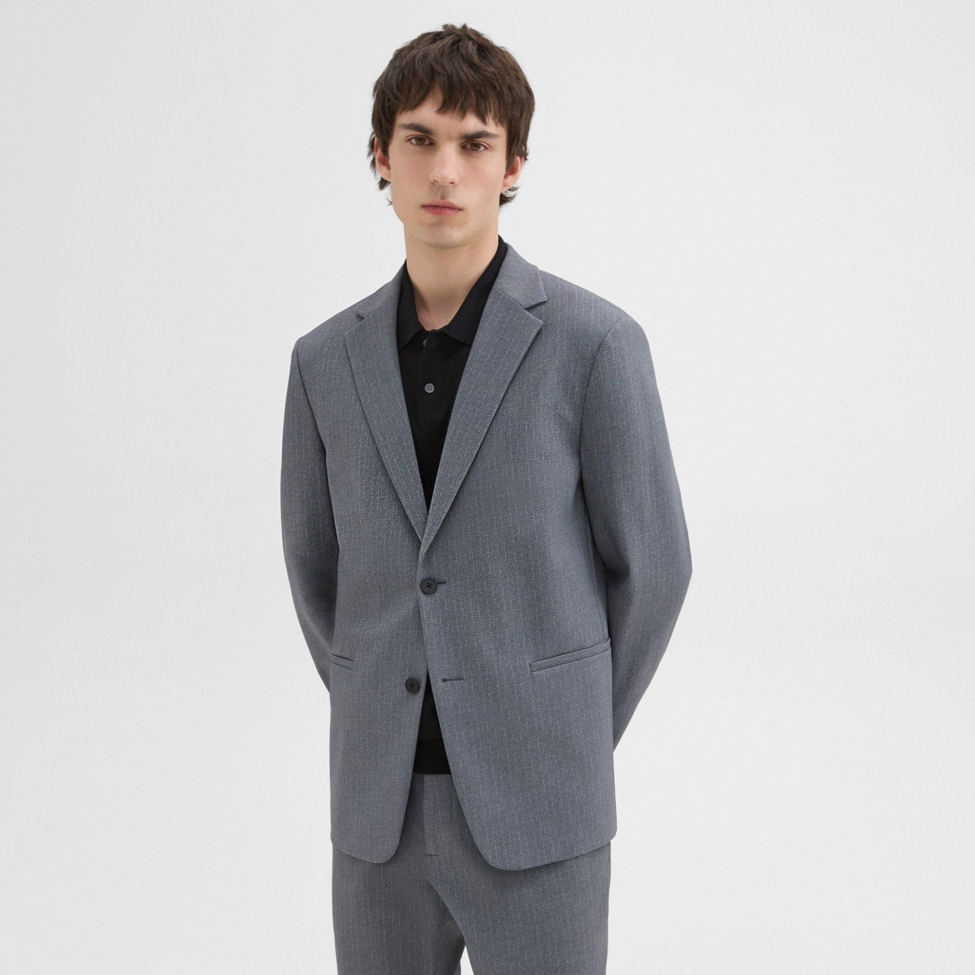 Clinton Blazer in Herringbone Precision Ponte - 2