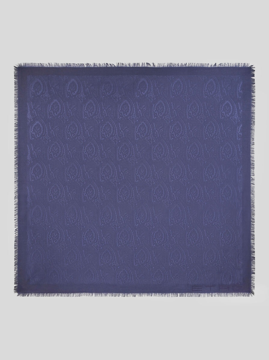 PAISLEY JACQUARD SHAWL - 1