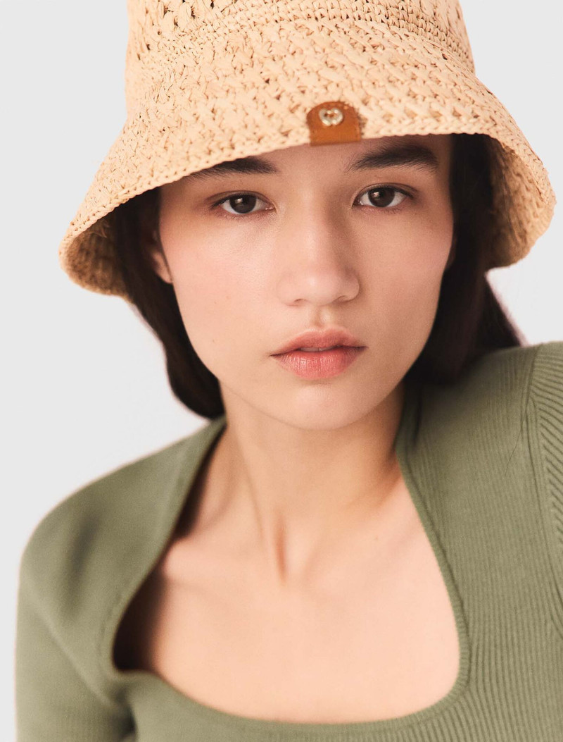 Crochet raffia bucket hat 7