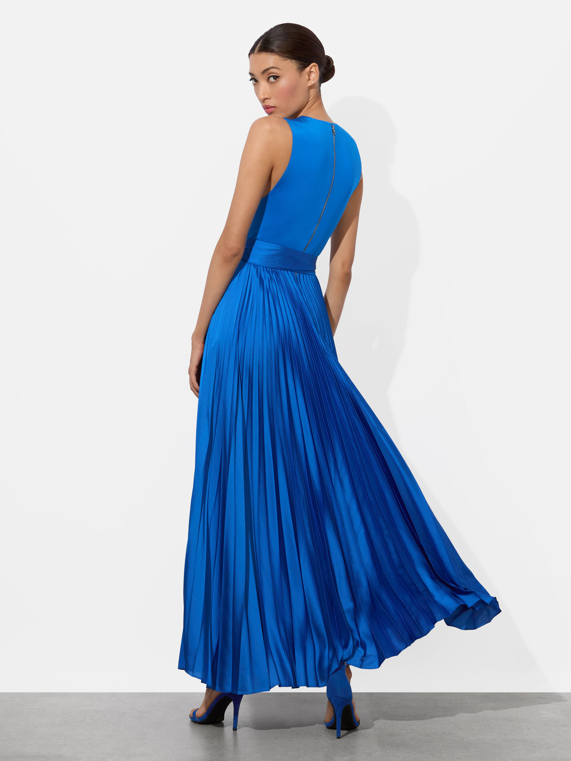 CHARA PLEATED MAXI DRESS - 3