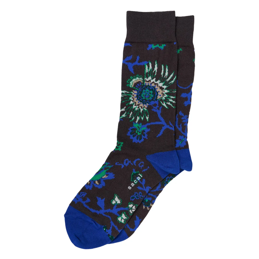 Floral Knit Socks - 1
