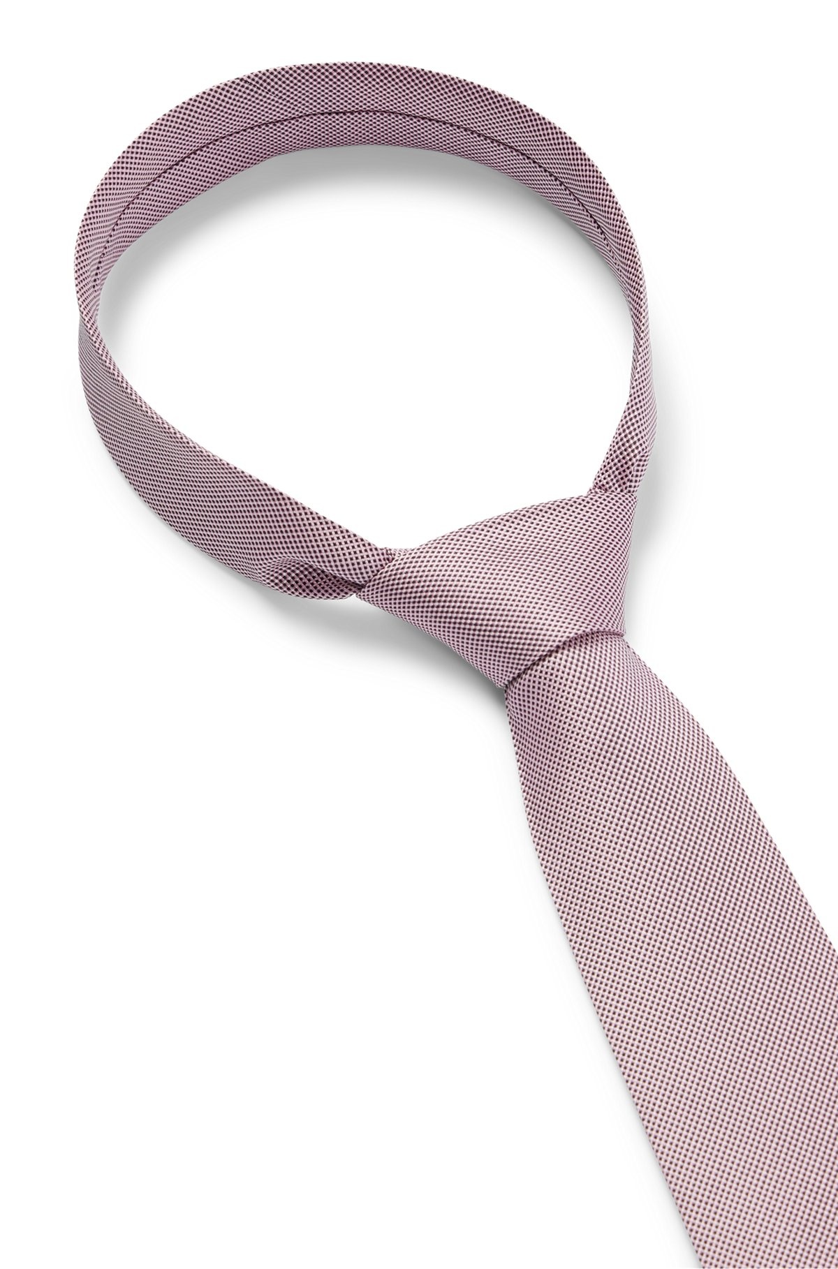 PURE-SILK TIE WITH JACQUARD-WOVEN MICRO PATTERN - 6