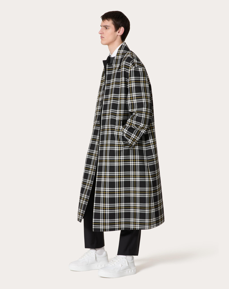 Valentino CHECK PRINT WOOL COAT outlook