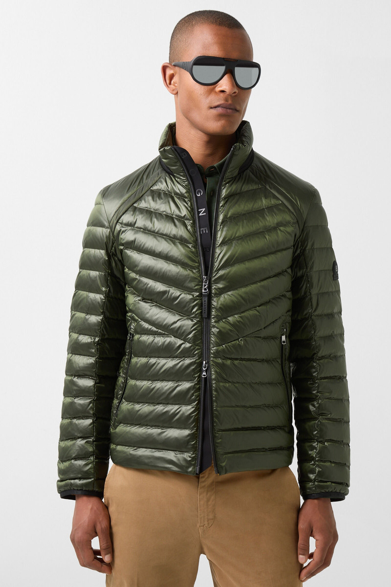 Liman Lightweight down jacket in Olive green 2