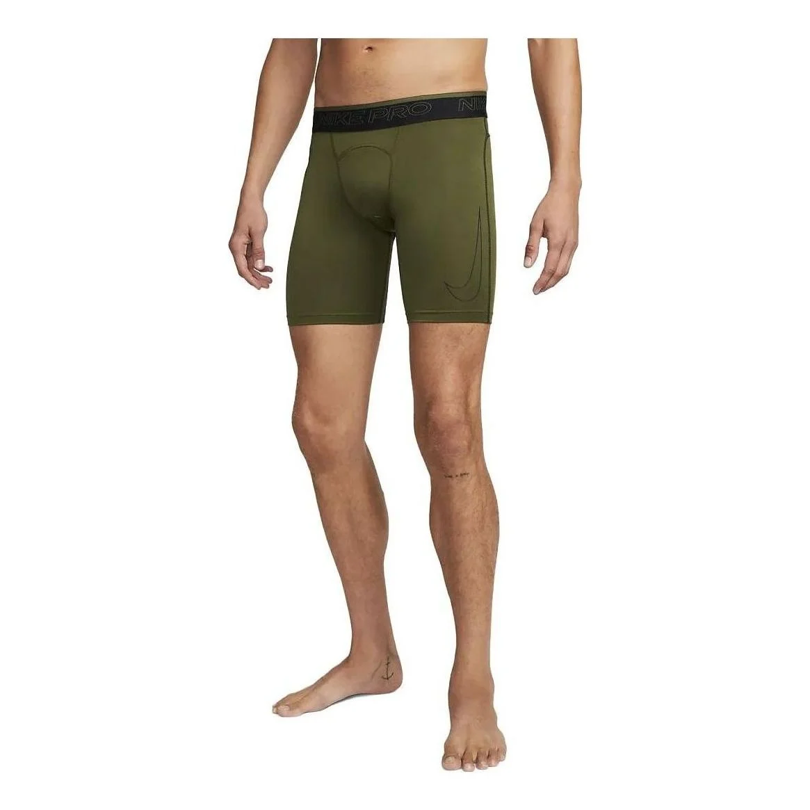 Nike Pro Dri-Fit Stretch Training Long Shorts 'Olive Green' DD1917-326 - 1