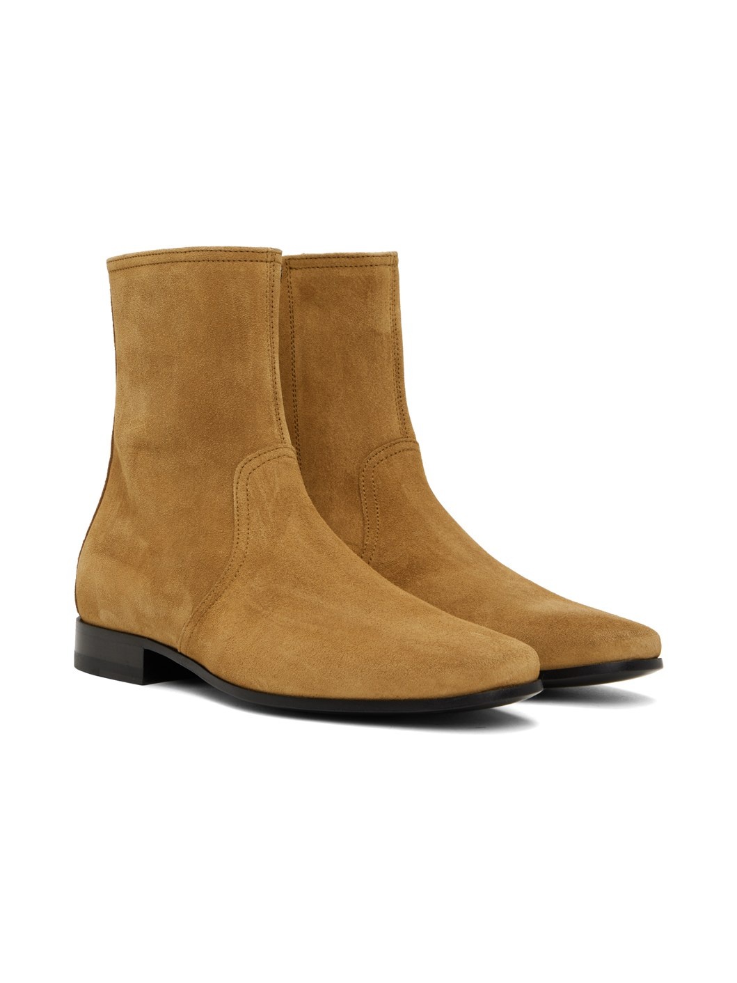 Tan 400 Leather Chelsea Boots - 4