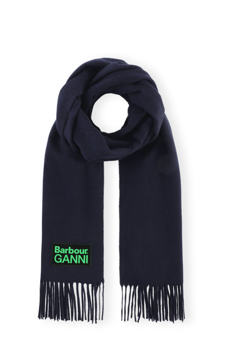 GANNI X BARBOUR WOOL SCARF 1