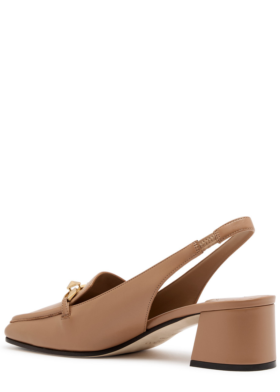 Jimmy Choo Diamond Tilda 45 Leather Slingback Pumps - 2