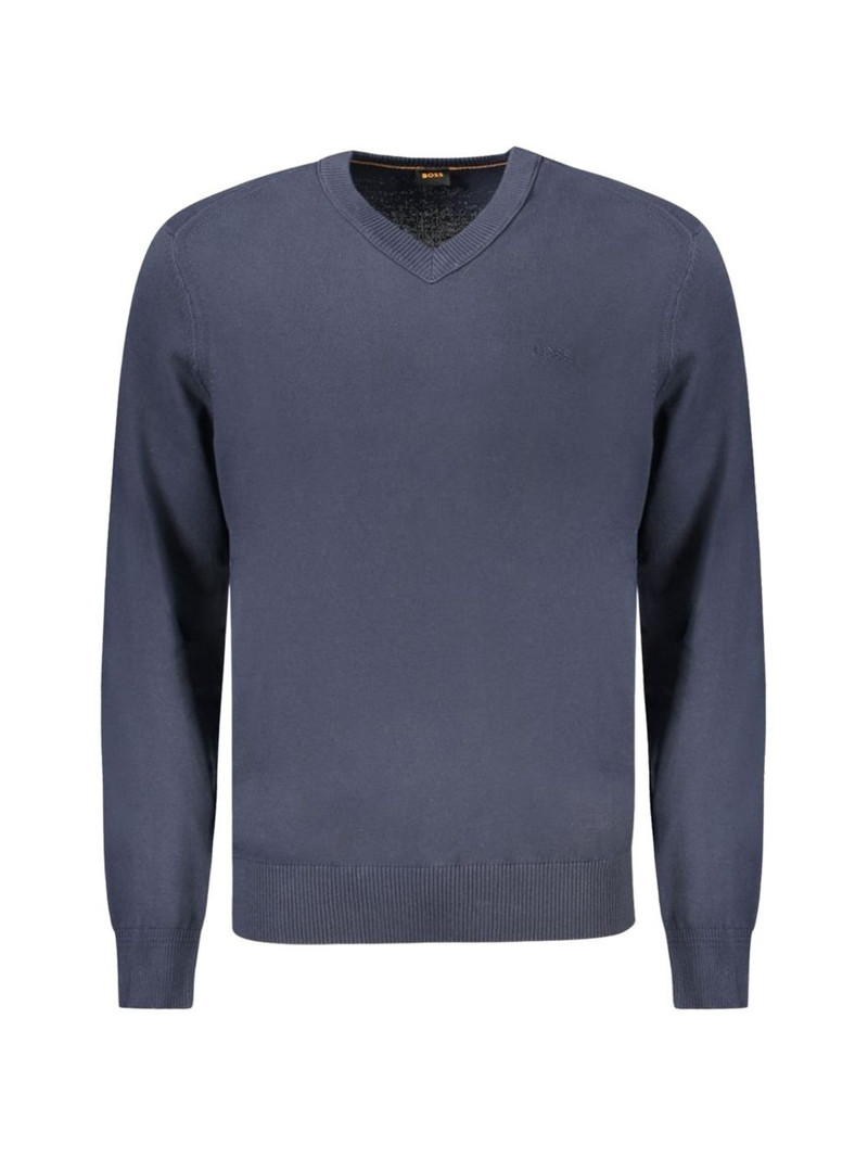 V-neck logo-embroidered sweater 1