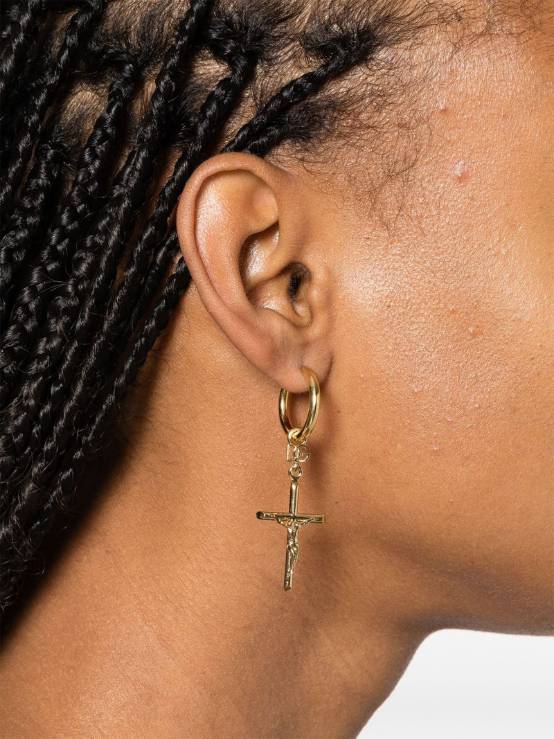 Dolce & Gabbana cross-pendant earrings outlook