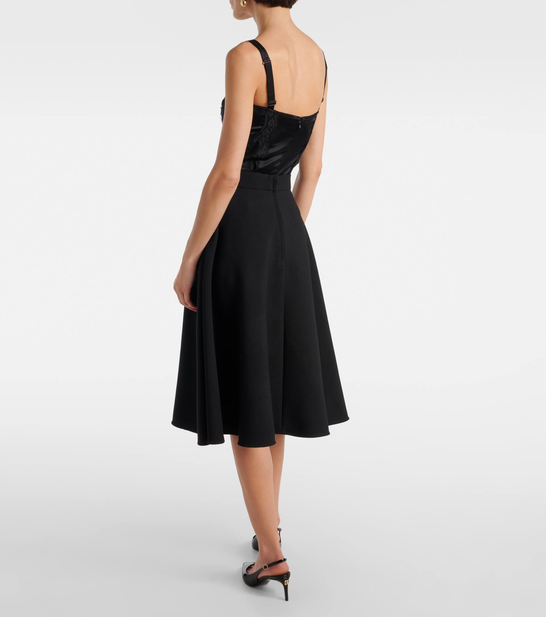Virgin wool midi skirt - 3