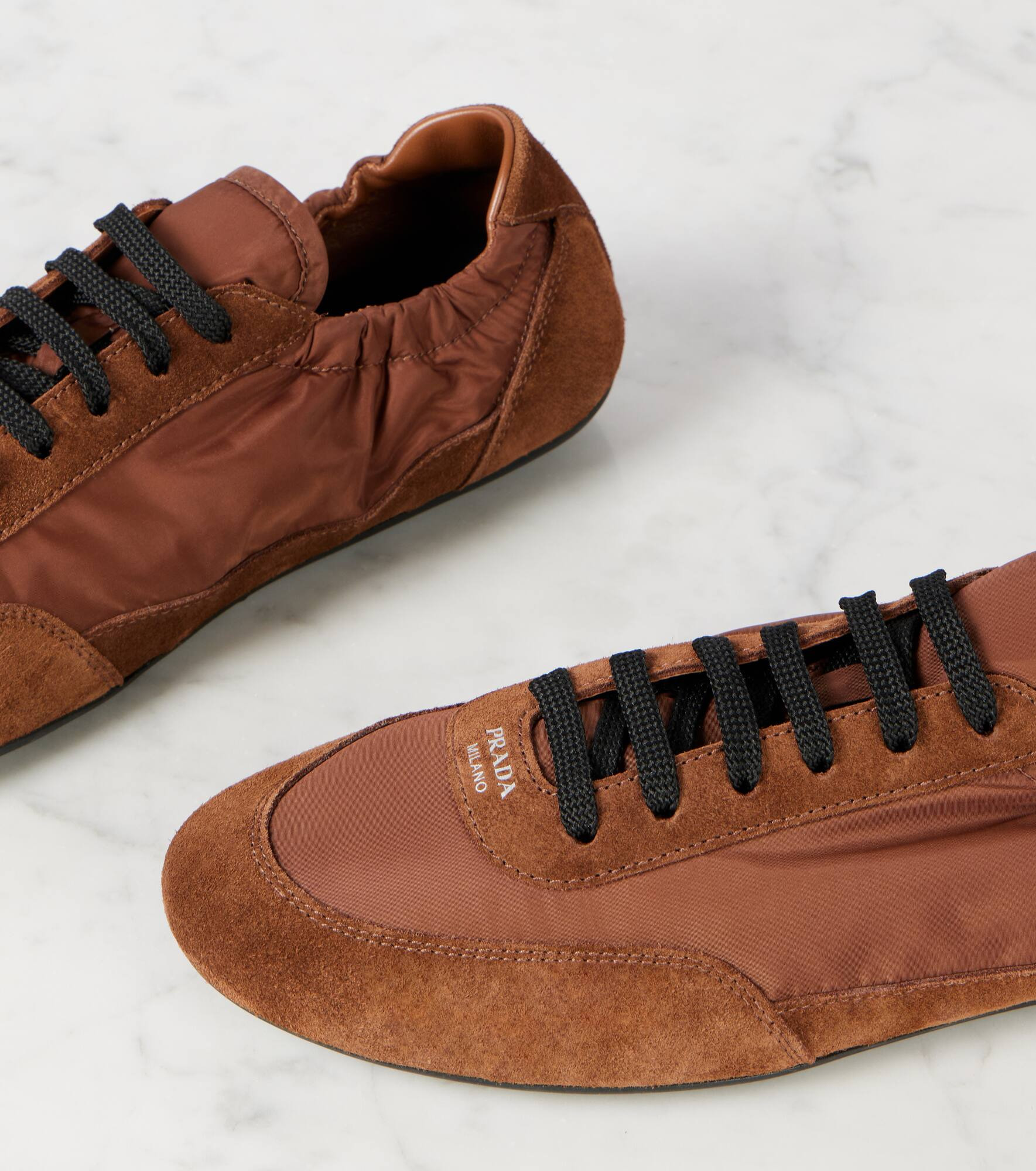 Collapse Re-Nylon and suede sneakers - 5