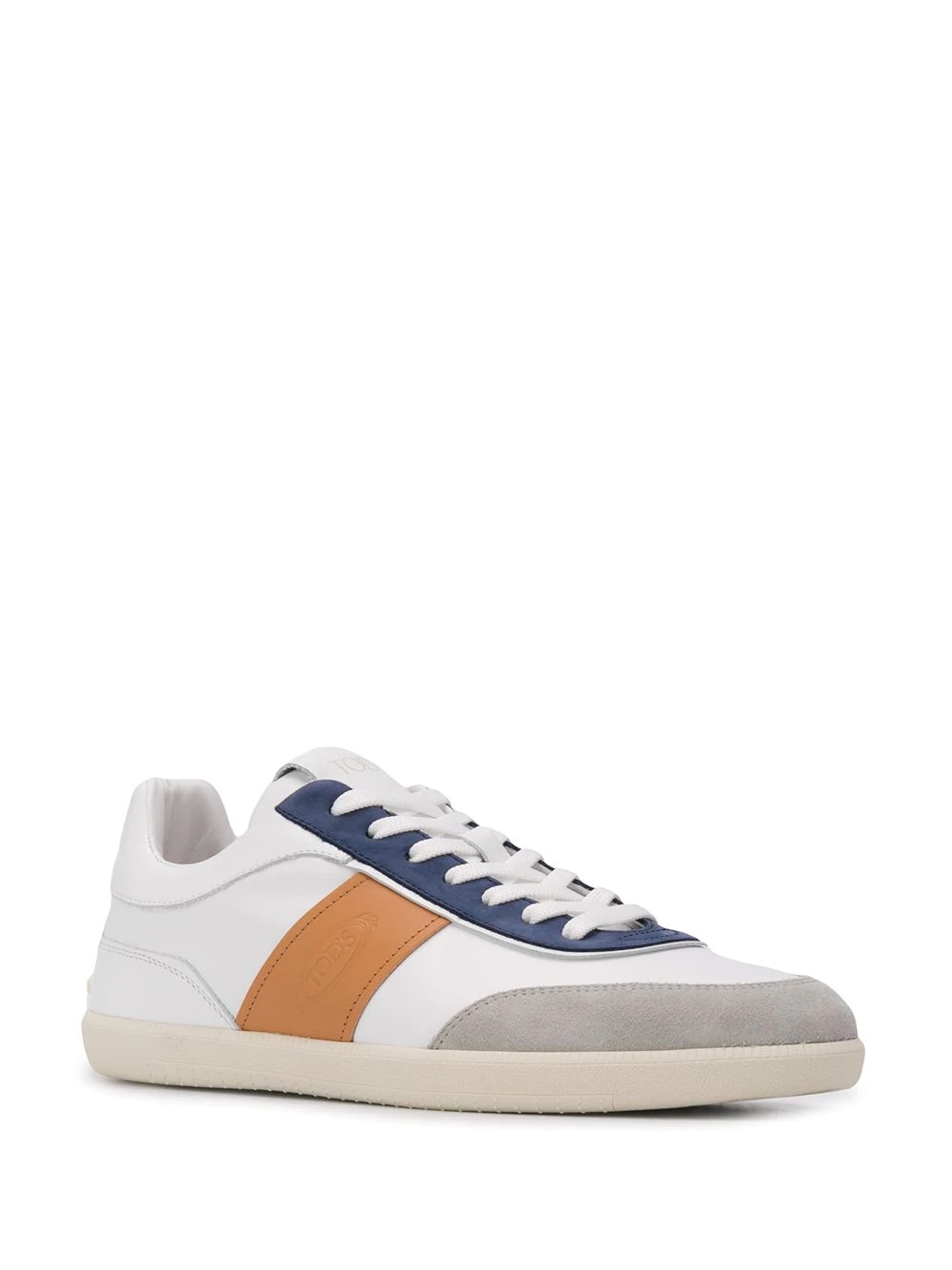 panelled low-top sneakers - 2