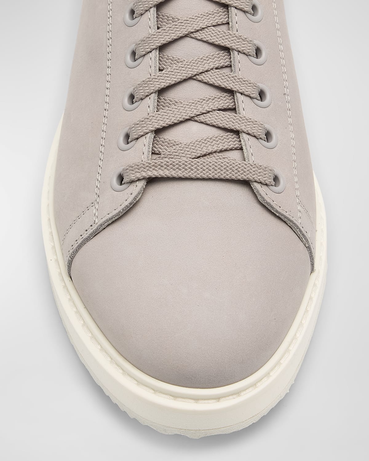 Men's Low-Top Leather Sneakers - 5