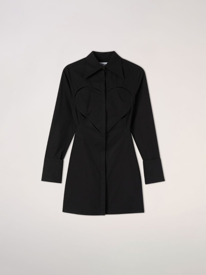 HEART SHAPED COTTON MIDI DRESS 1