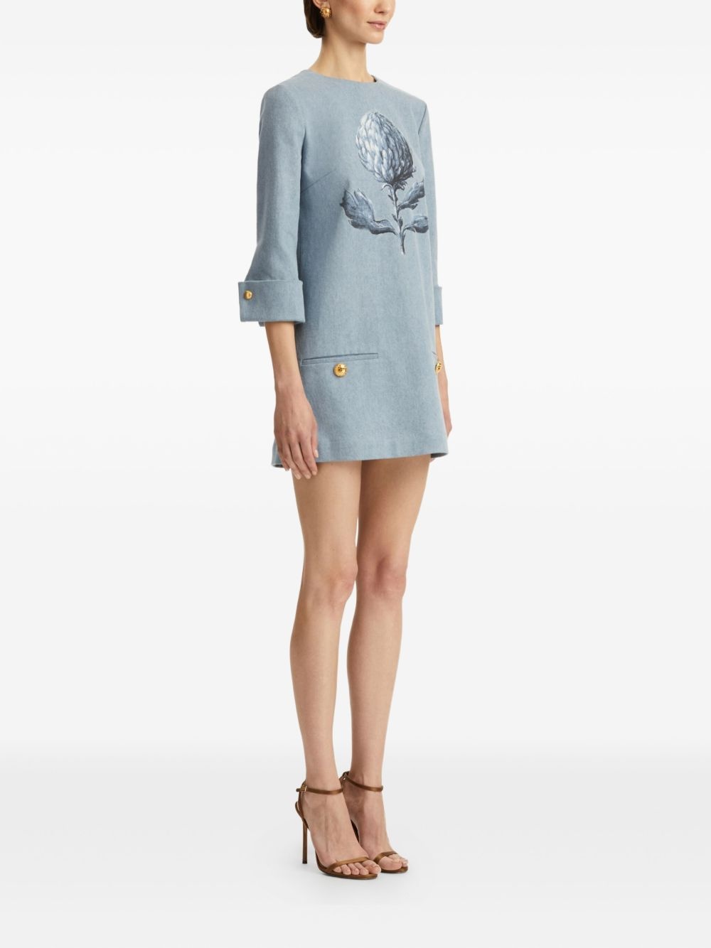 cotton mini dress - 3