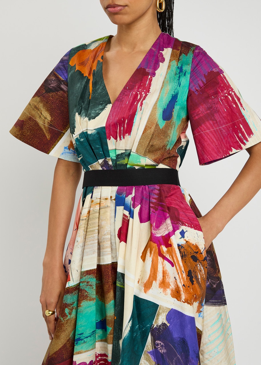 Roksanda Maite Printed Cotton Midi Dress - 5