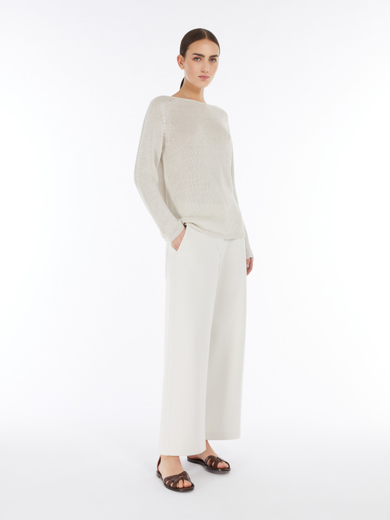 'S Max Mara GIOLINO Long-sleeved linen sweater outlook
