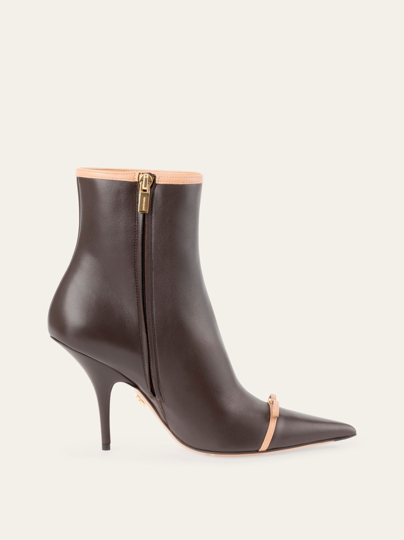 Pointed ankle boot with mini bow detail 5