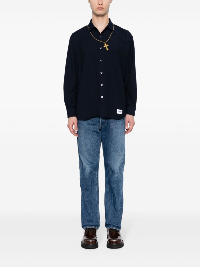 NEIGHBORHOOD cross-embroidered cotton shirt outlook