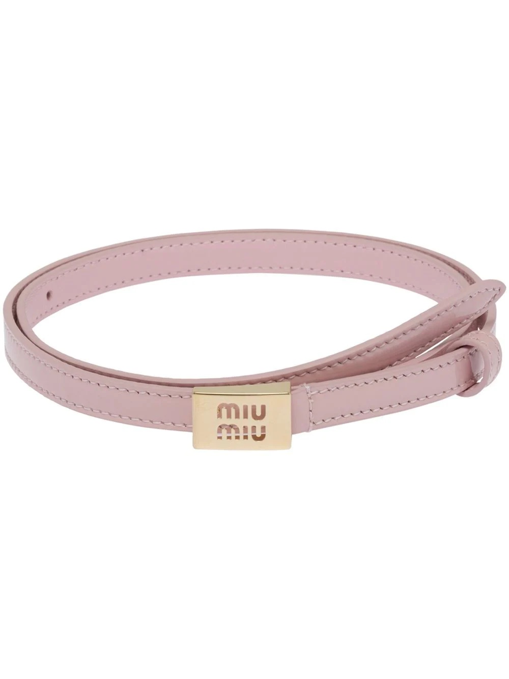 logo cut-out buckle belt - 1