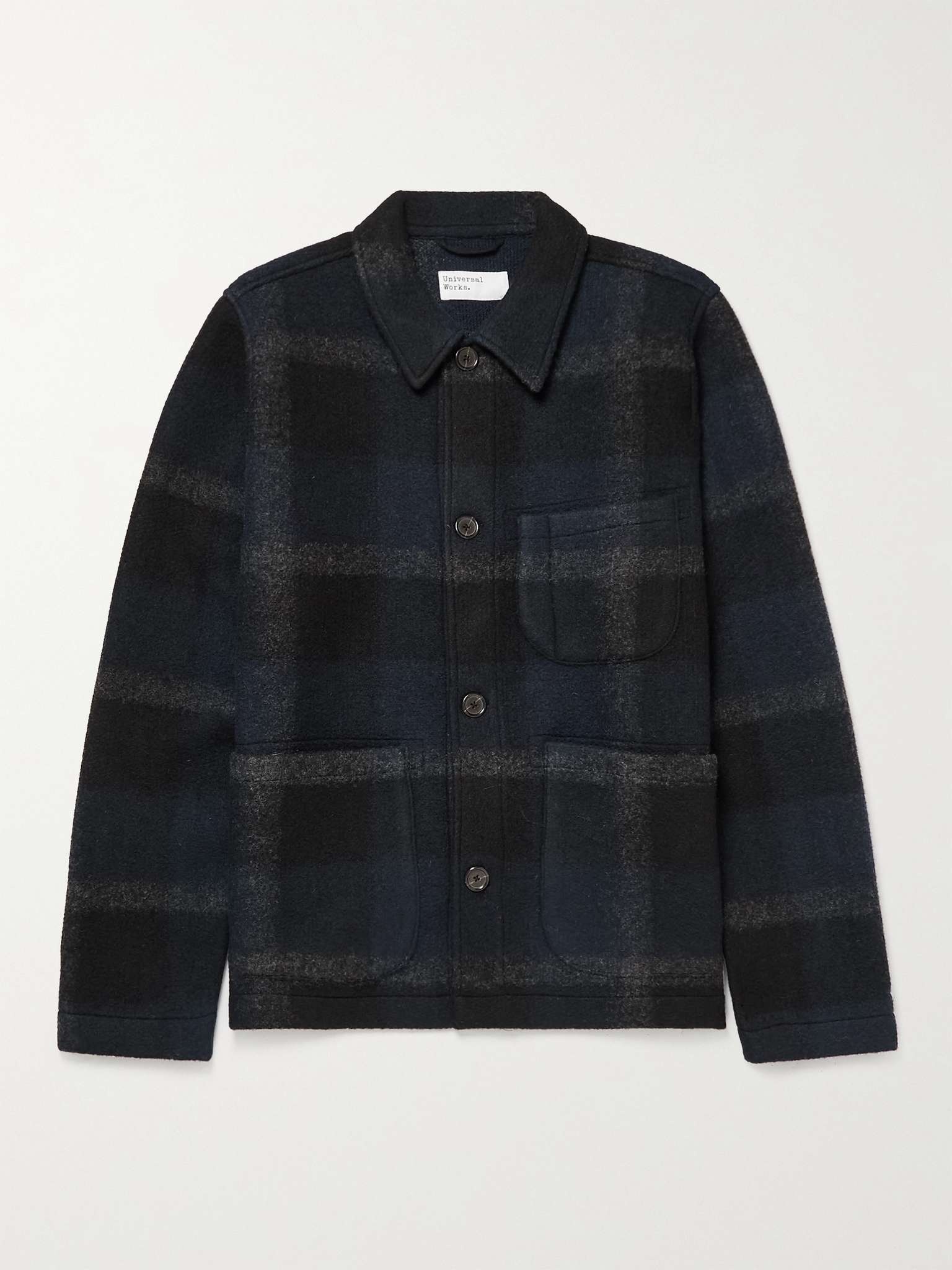 Checked Fleece Jacket - 1