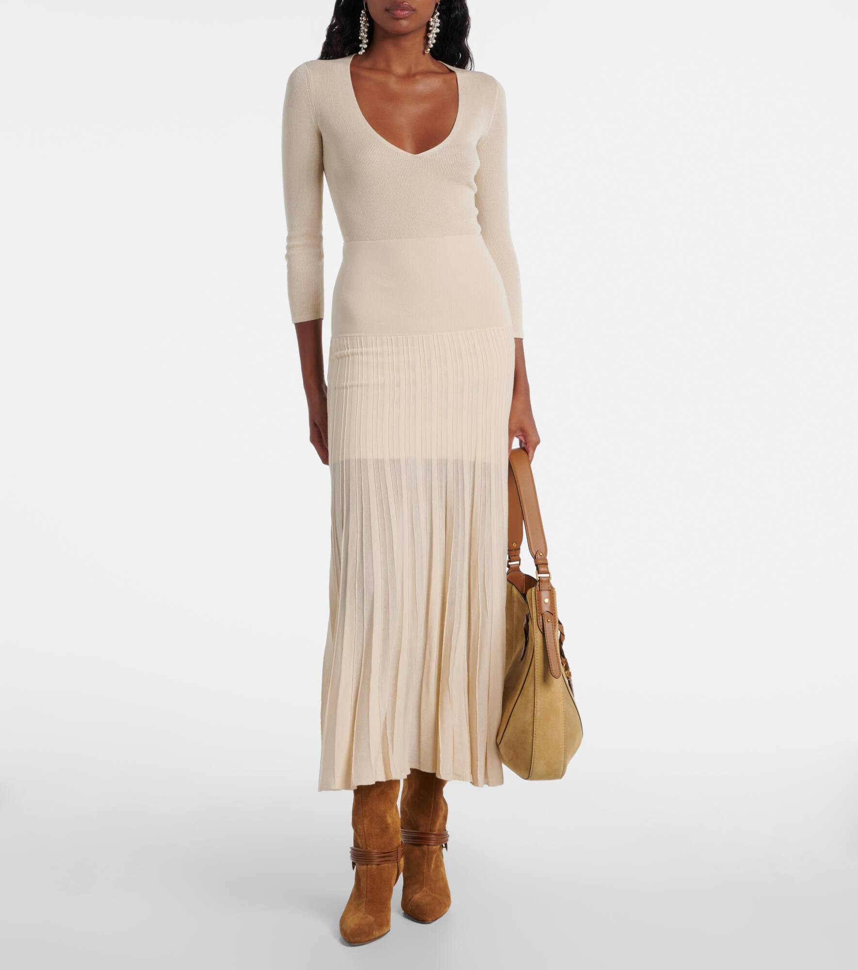 Felicia knitted cotton-blend top - 2